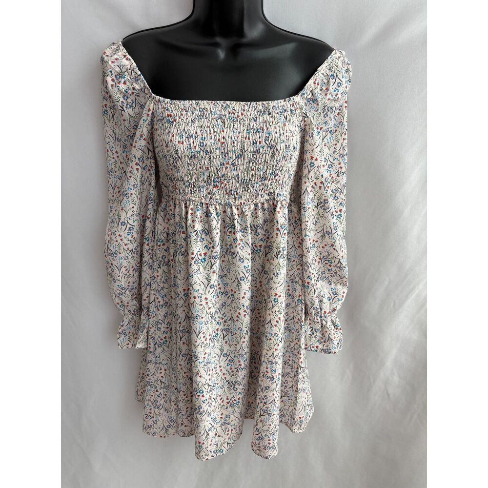 Maverick The Collection Floral Prairie Cottagecore Dress Size S Puff Sleeves